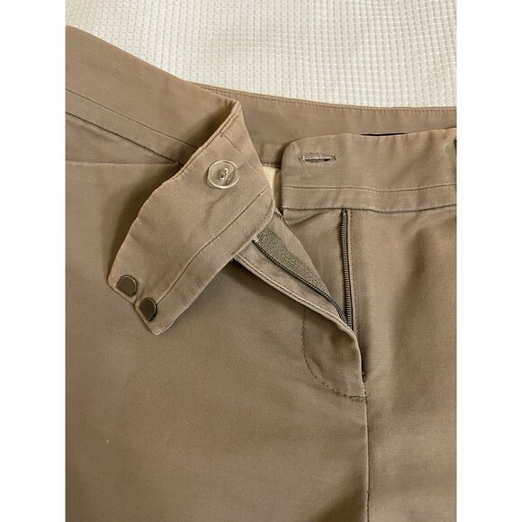 Ann Taylor Signature Tan Crop Pants Size 8 - Picture 3 of 9